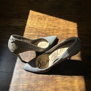 GOOD CONDITION Sam Edelman Silver Heels